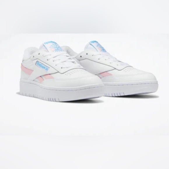 NIB Reebok Club c Double Revenge White/Pink Size 7 - Picture 1 of 5
